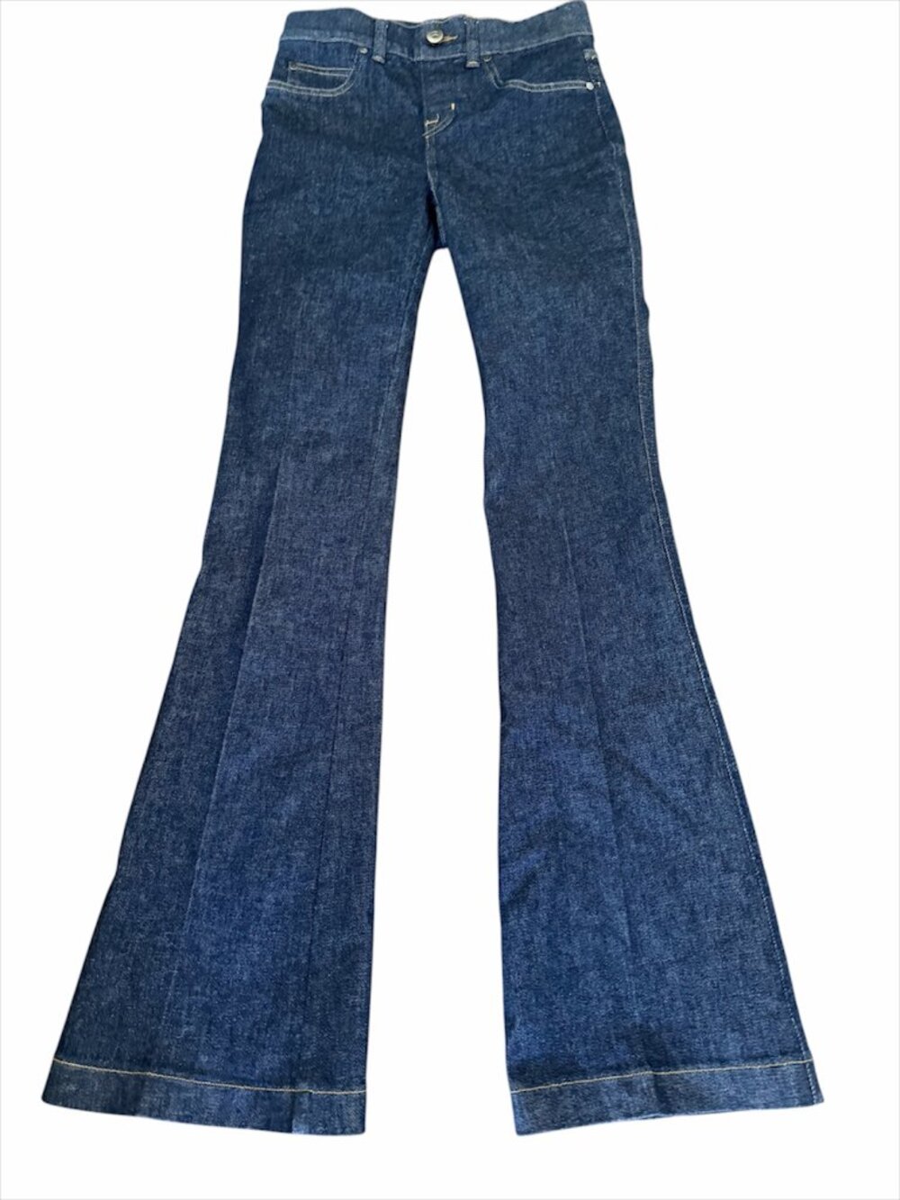 EUC SPANX Skinny Flare Jeans | XS | Dark Wash | Sculpting Stretch Denim